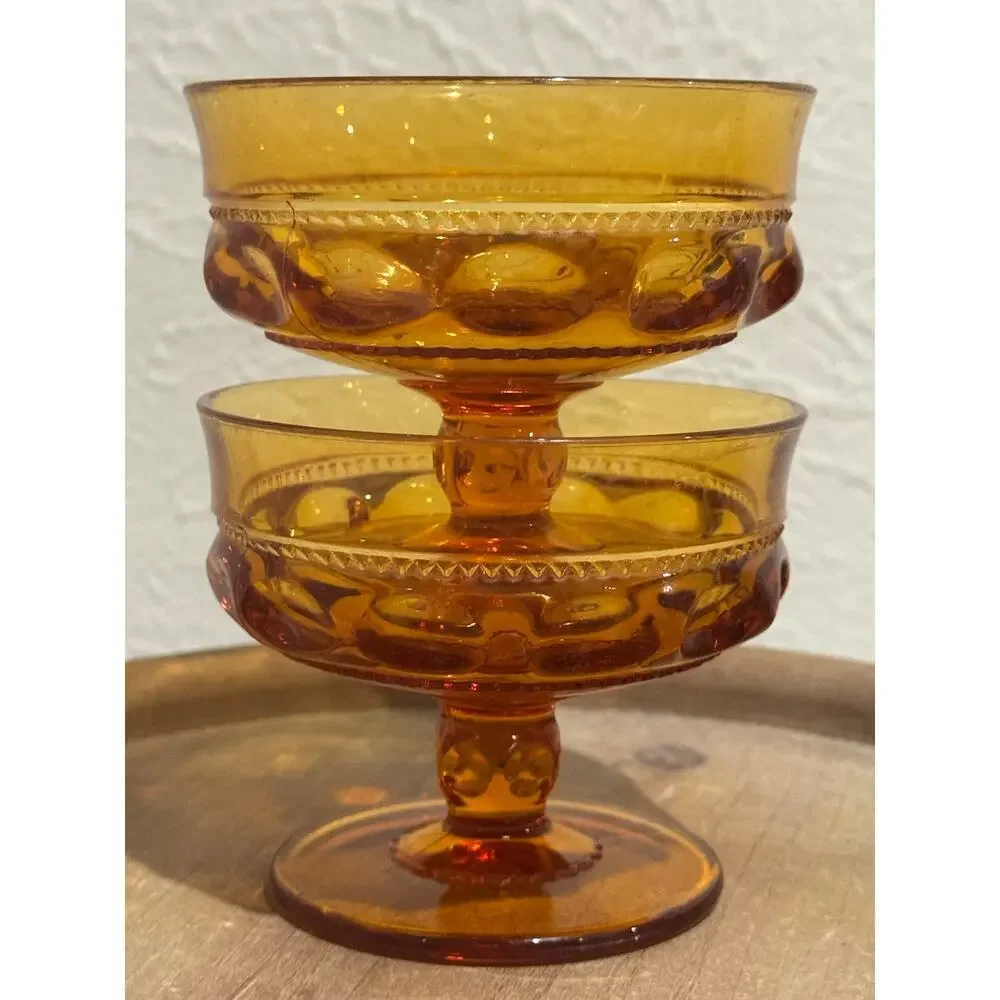 Indiana Glass amber glass